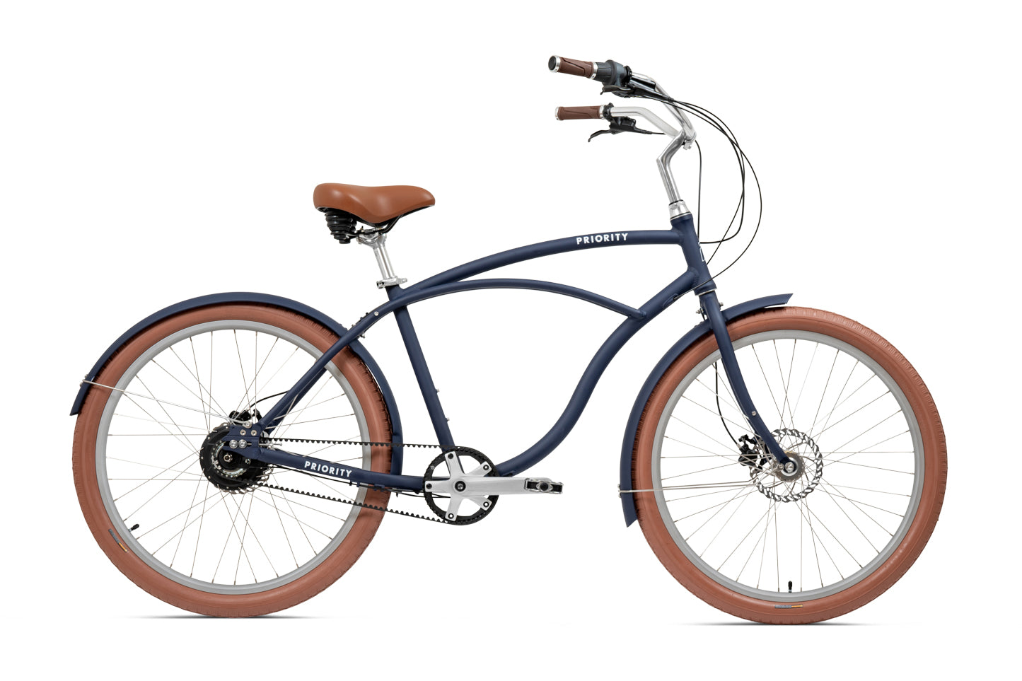 Step Through Coast Bike in White by Priority Bicycles